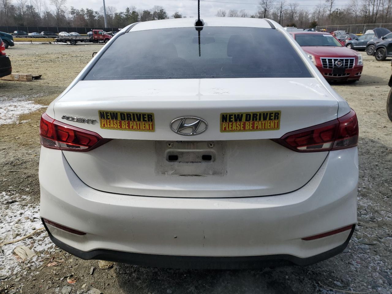 2019 Hyundai Accent VIN 3KPC34A34KE039091 Copart auction photo, front end / side damage thumbnail 6