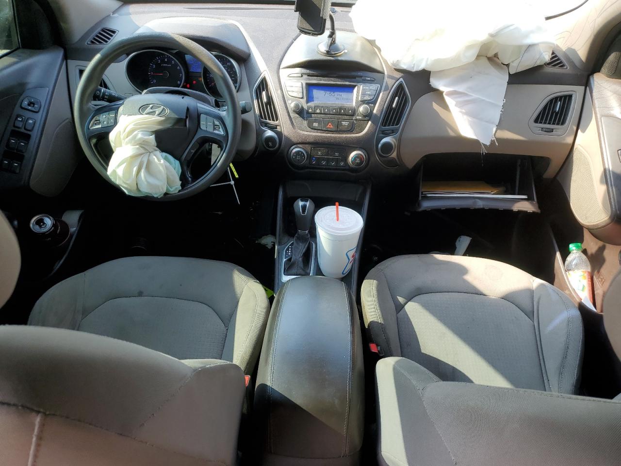 2014 Hyundai Tucson VIN KM8JT3AF7EU830776 Copart auction photo, front end / minor dent/scratches damage thumbnail 8
