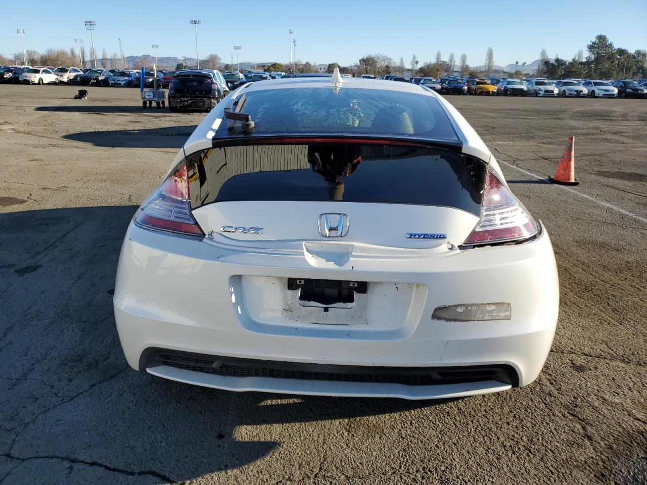 2014 Honda CR-Z VIN JHMZF1D67ES001313 Copart auction photo, all over / side damage thumbnail 6