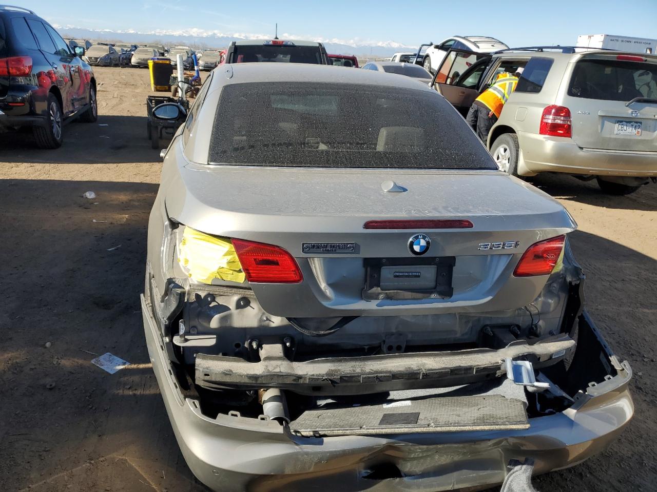 2007 BMW 3er VIN WBAWL73547PX49965 Copart auction photo, rear end damage thumbnail 6