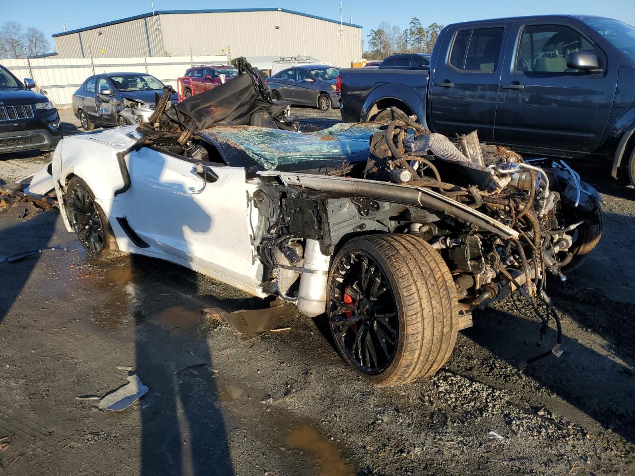 2019 Chevrolet Corvette VIN 1G1YS3D62K5601244 Copart auction photo, rollover damage thumbnail 4