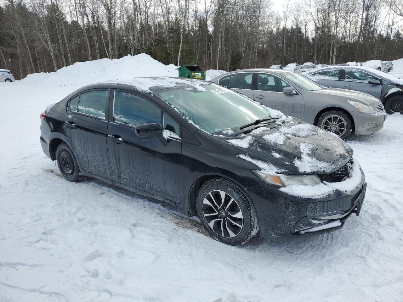 2014 Honda Civic VIN 2HGFB2F59EH040374 Copart auction photo, front end / minor dent/scratches damage thumbnail 4