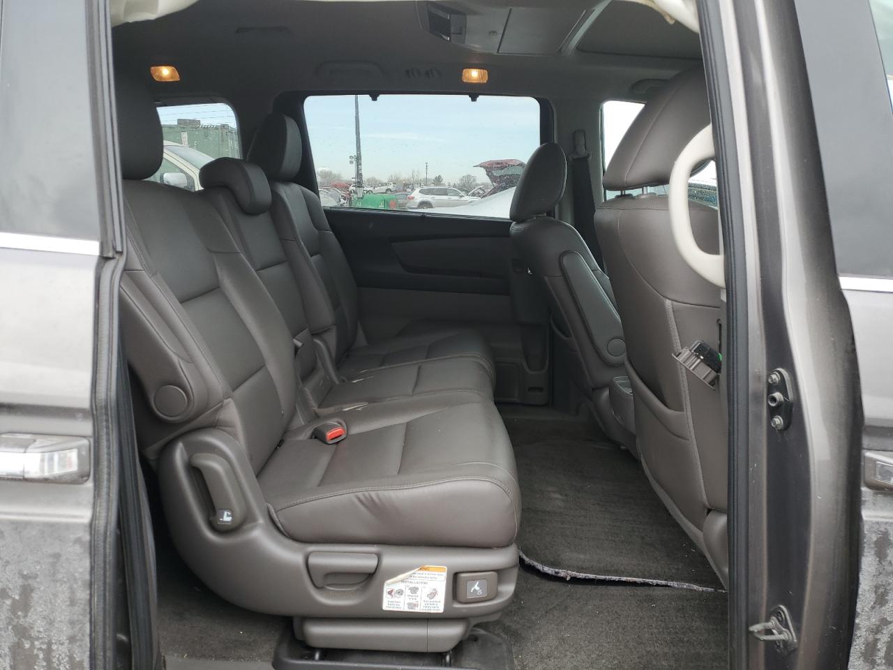2014 Honda Odyssey VIN 5FNRL5H9XEB017685 Copart auction photo, rear end damage thumbnail 11