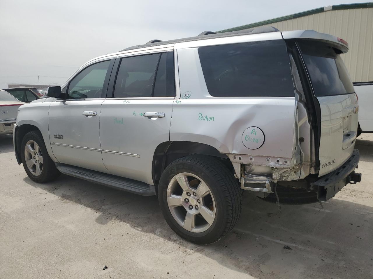 2015 Chevrolet Tahoe VIN 1GNSCBKC3FR630836 Copart auction photo, rear end / front end damage thumbnail 2