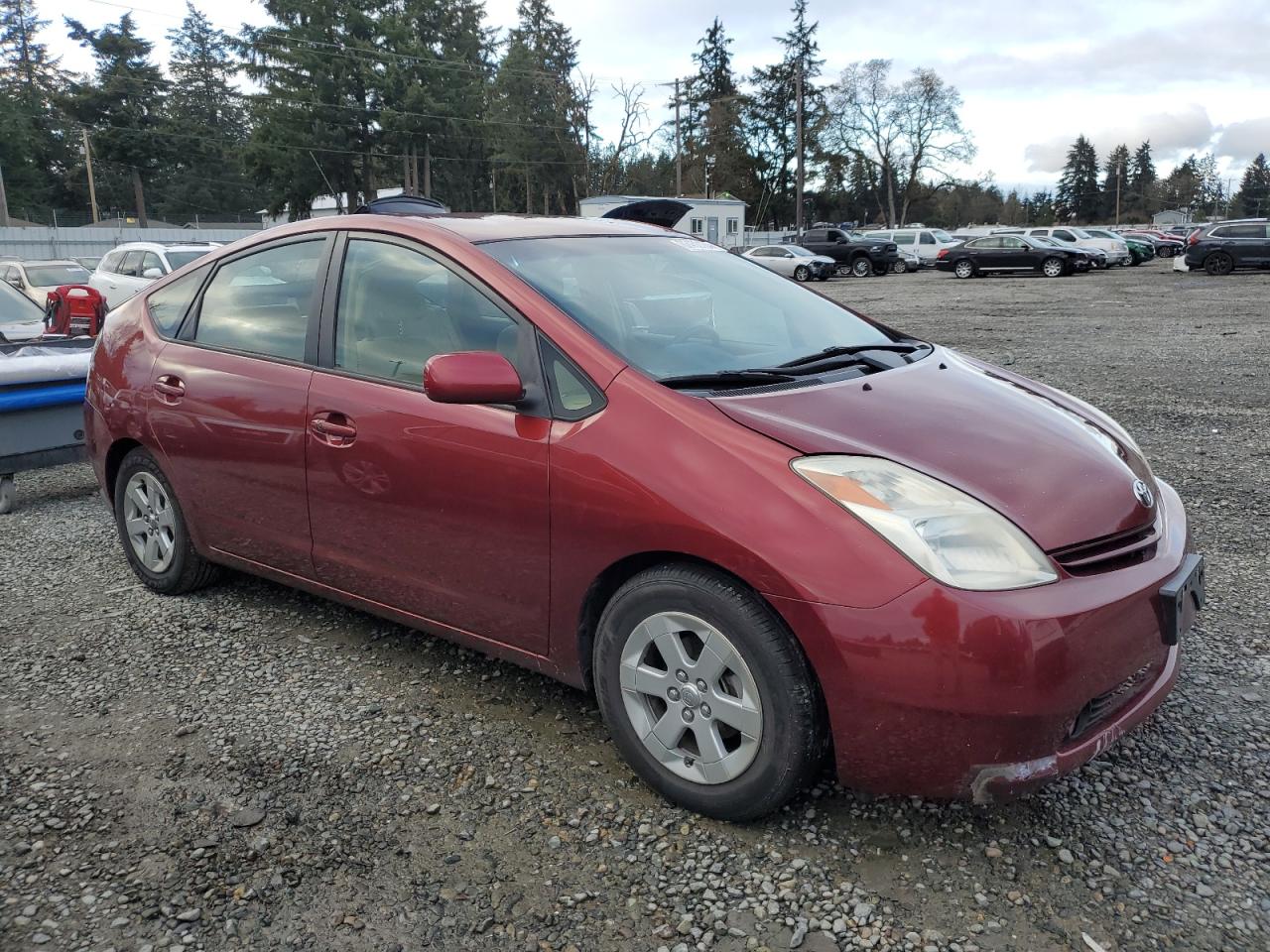 2005 Toyota Prius VIN JTDKB20U357037074 Copart auction photo, front end damage thumbnail 4