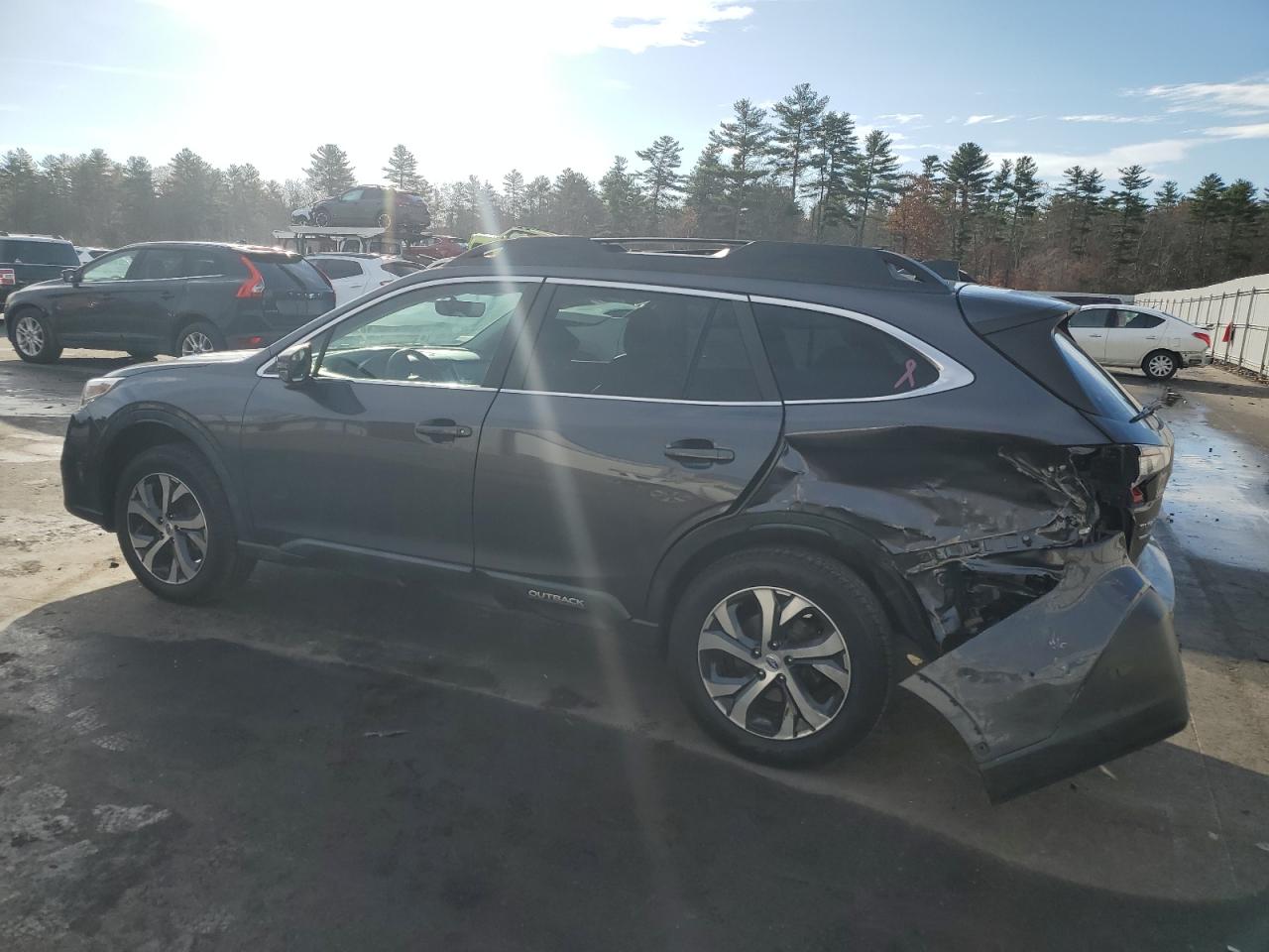 2020 Subaru Outback VIN 4S4BTALC5L3191814 Copart auction photo, rear end / side damage thumbnail 2