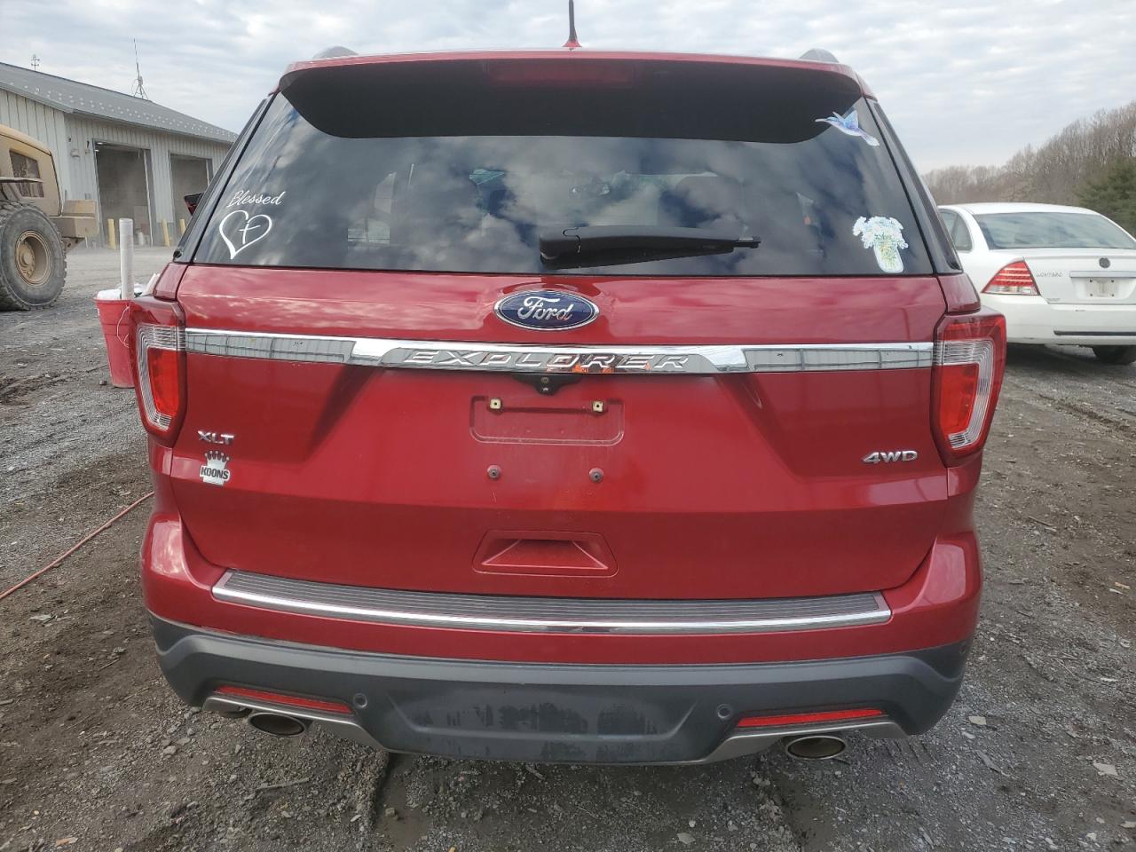 2018 Ford Explorer VIN 1FM5K8D82JGA11293 Copart auction photo, side / front end damage thumbnail 6