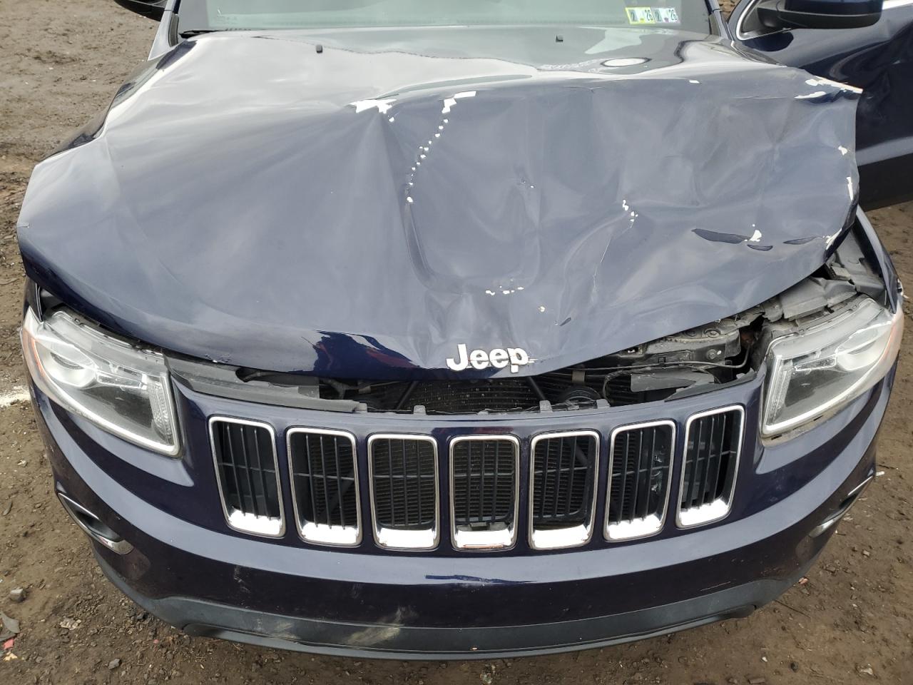 2016 Jeep Grand Cherokee VIN 1C4RJFAGXGC319112 Copart auction photo, front end / side damage thumbnail 12