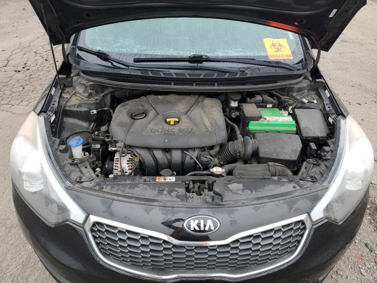 2016 KIA Forte VIN KNAFK4A68G5510878 Copart auction photo, vandalism damage thumbnail 11