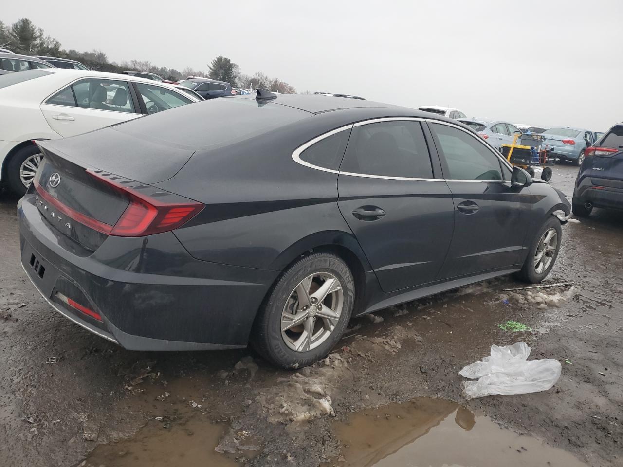 2022 Hyundai Sonata VIN 5NPEG4JAXNH141104 Copart auction photo, all over damage thumbnail 3