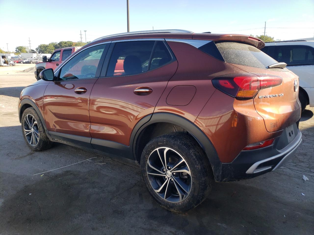 2021 Buick Encore VIN KL4MMDS28MB123724 Copart auction photo, front end / side damage thumbnail 2