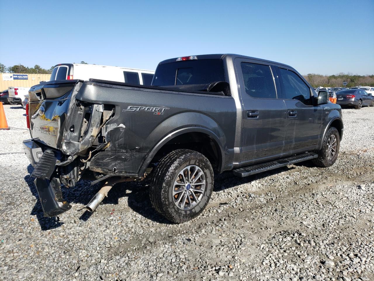 2018 Ford F-150 VIN 1FTEW1EG4JKC98770 Copart auction photo, rear end damage thumbnail 3