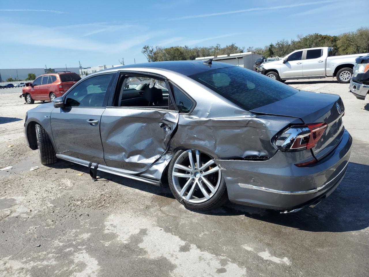 2018 Volkswagen Passat VIN 1VWAA7A30JC013394 Copart auction photo, side / rear end damage thumbnail 2