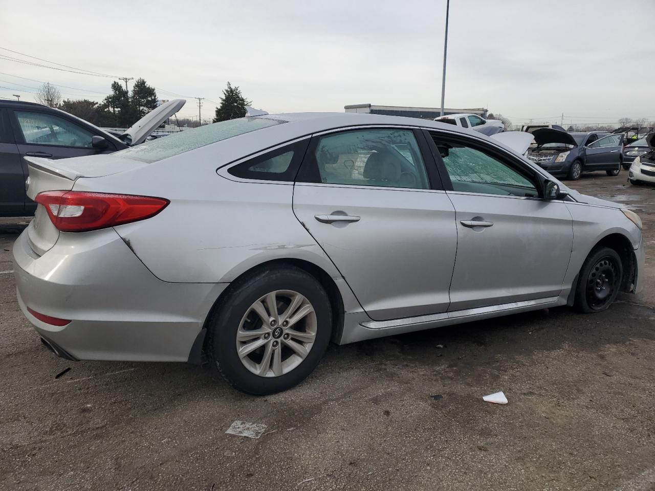 2015 Hyundai Sonata VIN 5NPE34AF6FH236512 Copart auction photo, front end / undercarriage damage thumbnail 3