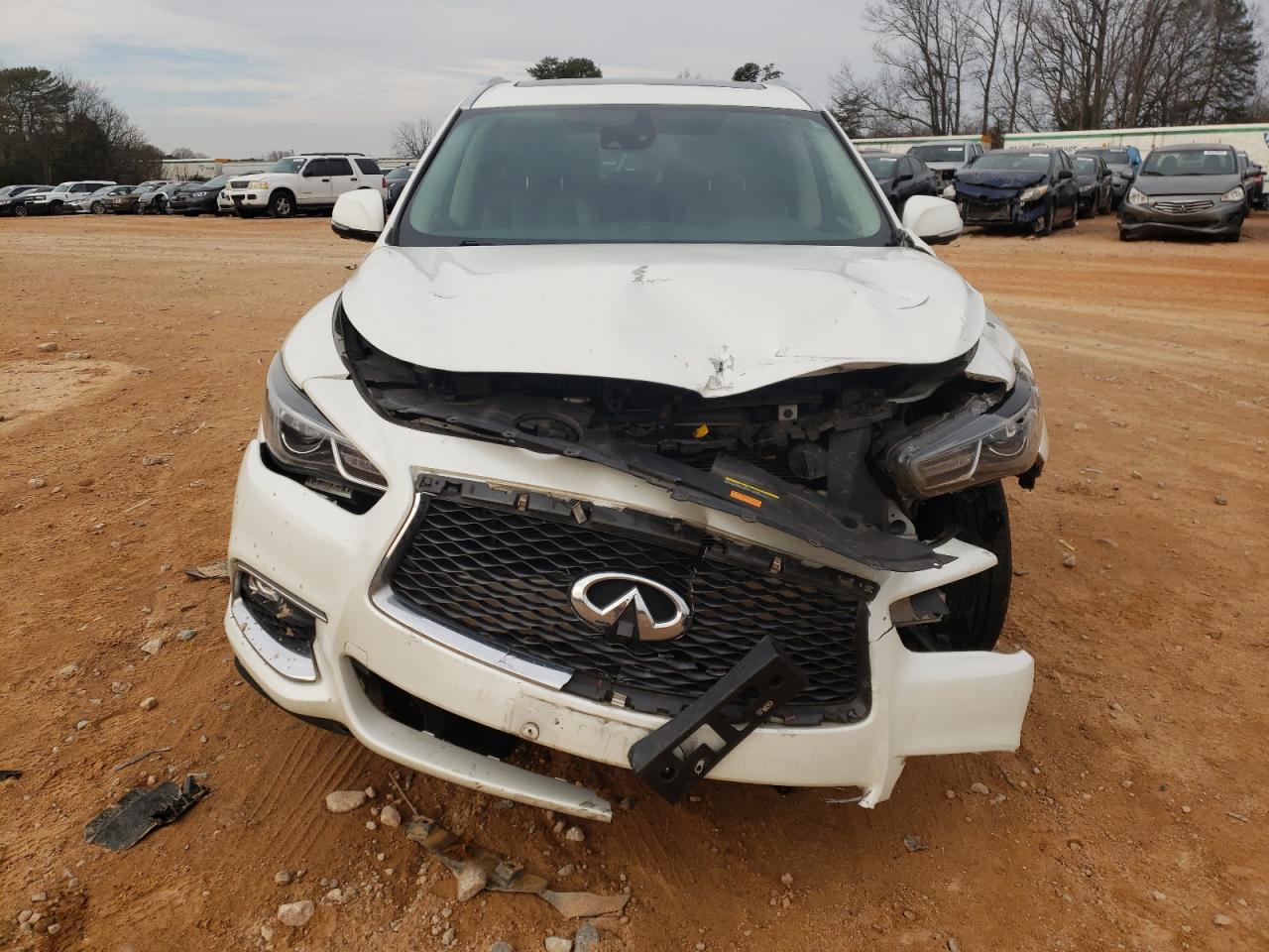 2019 Infiniti QX60 VIN 5N1DL0MM7KC526872 Copart auction photo, front end / rear end damage thumbnail 5