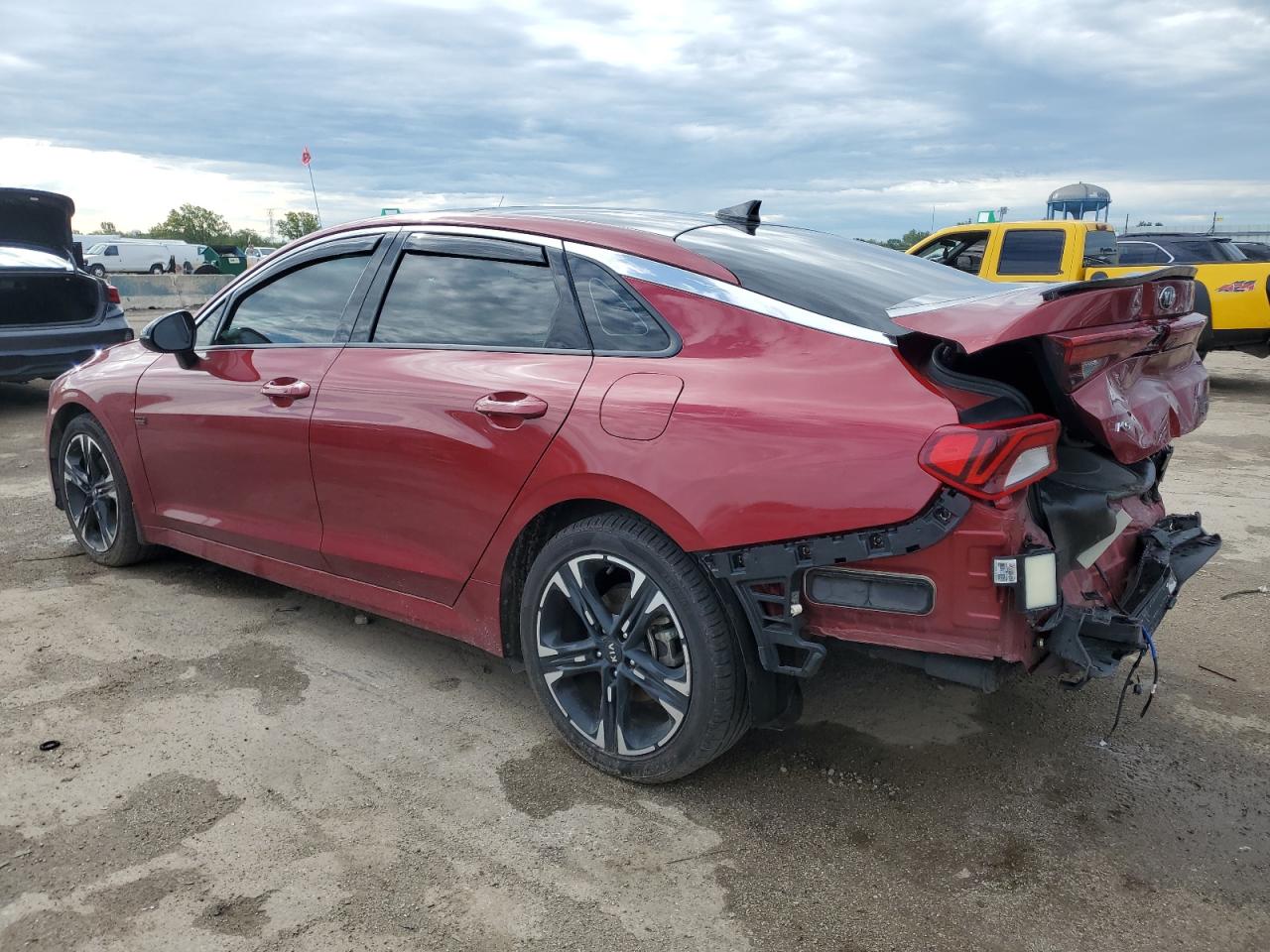 2021 KIA K5 VIN 5XXG64J27MG078400 Copart auction photo, rear end damage thumbnail 2