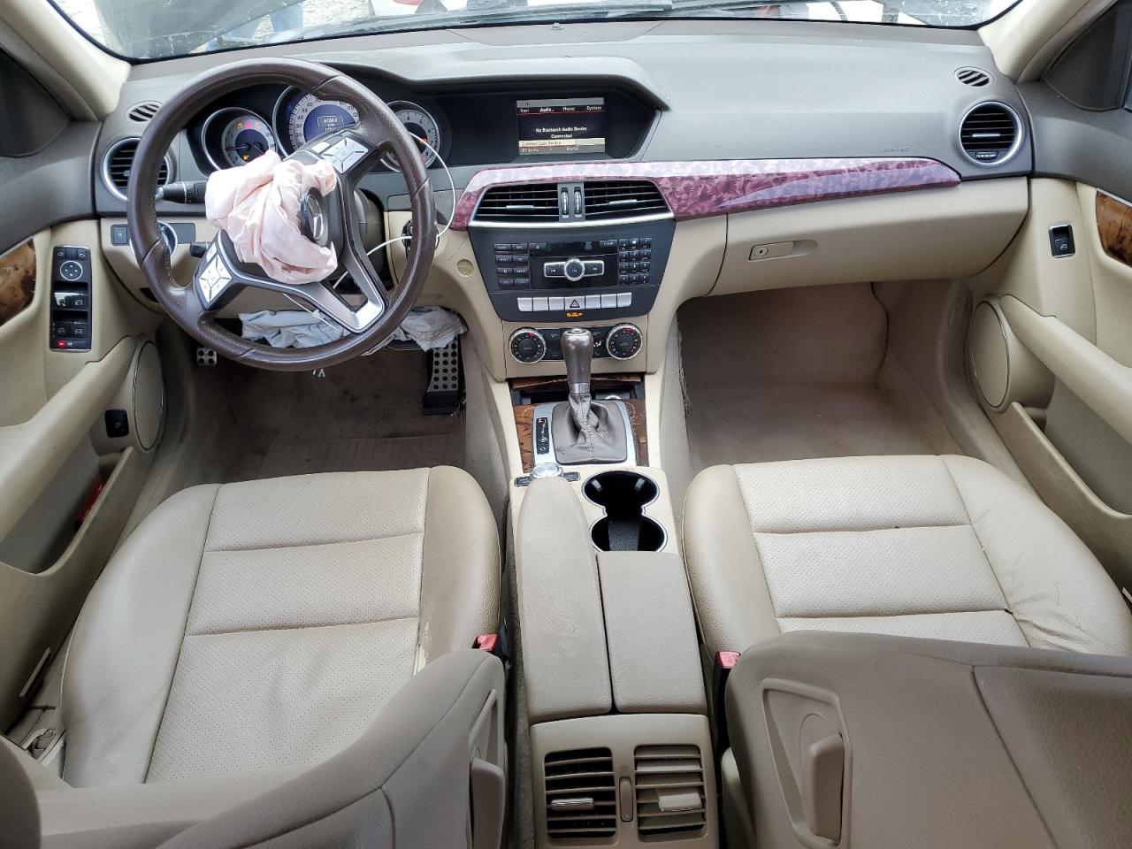 2013 Mercedes-Benz C-klasse VIN WDDGF4HB2DR247781 Copart auction photo, front end damage thumbnail 8