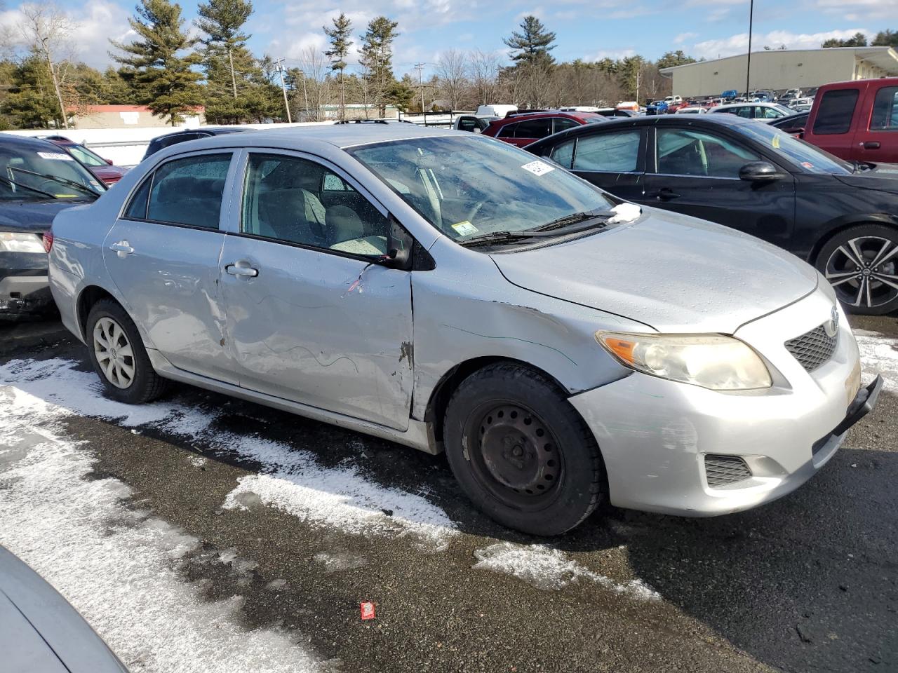 2009 Toyota Corolla VIN JTDBL40E799048624 Copart auction photo, side / front end damage thumbnail 4