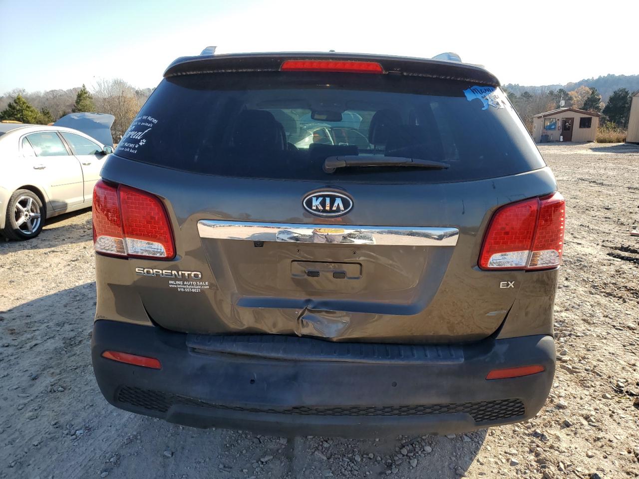 2012 KIA Sorento VIN 5XYKU4A6XCG286235 Copart auction photo, rear end / side damage thumbnail 6