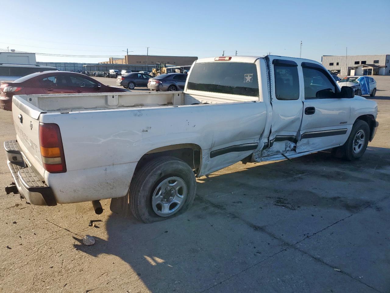 2002 Chevrolet Silverado VIN 1GCEC19T92E302862 Copart auction photo, side damage thumbnail 3