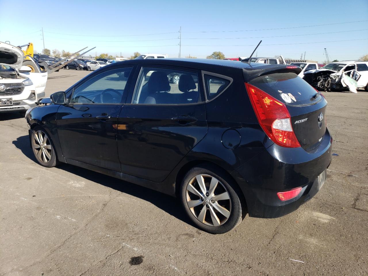 2013 Hyundai Accent VIN KMHCU5AE4DU088277 Copart auction photo, front end damage thumbnail 2