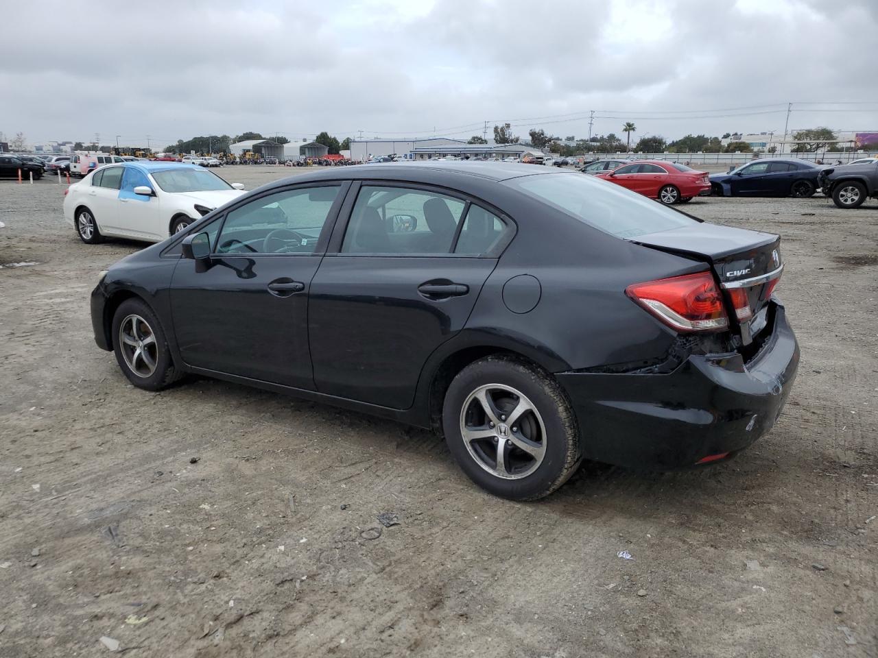 2015 Honda Civic VIN 19XFB2F78FE232821 Copart auction photo, rear end damage thumbnail 2