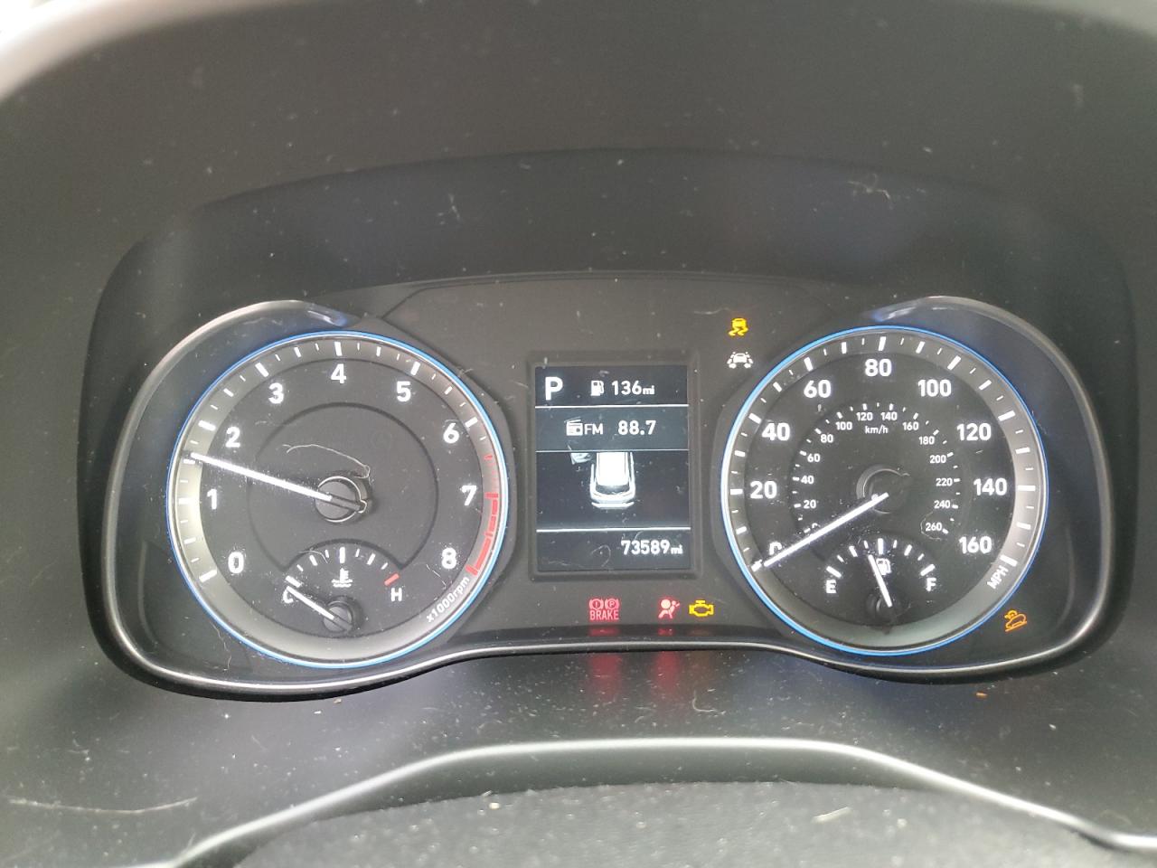 2021 Hyundai Kona VIN KM8K1CAA6MU656356 Copart auction photo, front end / mechanical damage thumbnail 9