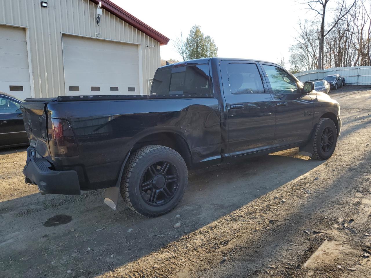 2014 RAM 1500 VIN 1C6RR7UT3ES303187 Copart auction photo, rear end / all over damage thumbnail 3