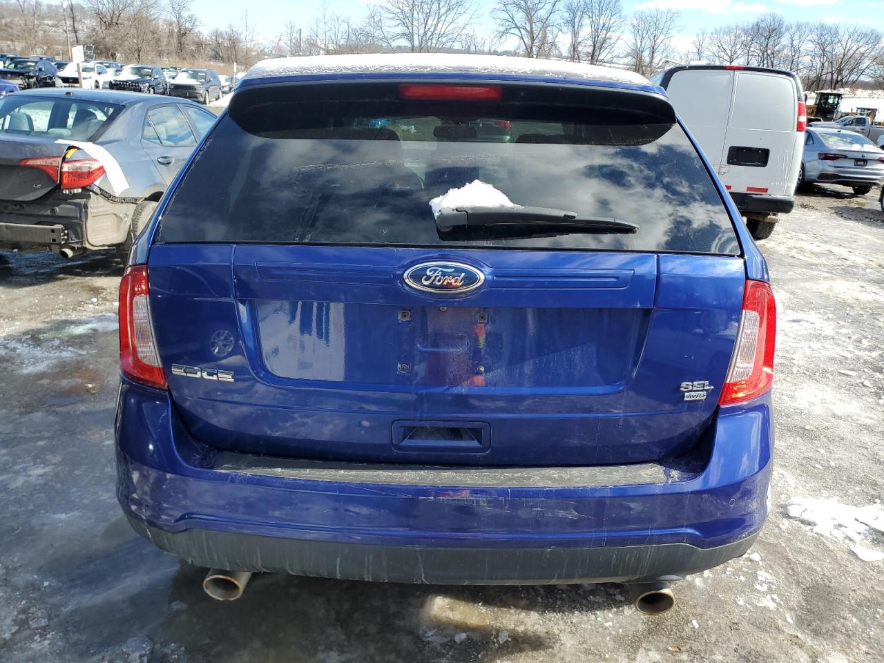 2013 Ford Edge VIN 2FMDK4JC9DBB56288 Copart auction photo, front end / undercarriage damage thumbnail 6