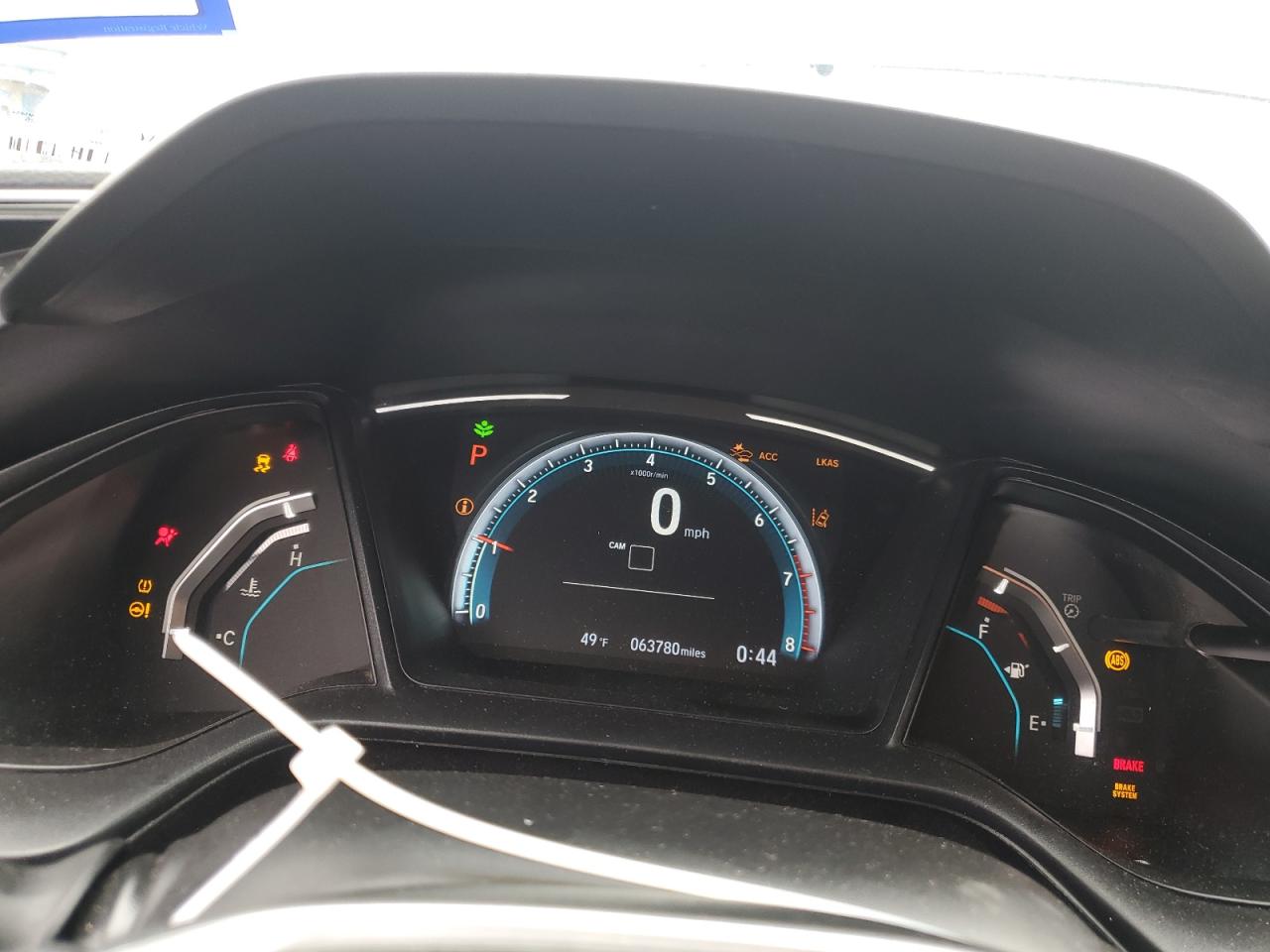 2019 Honda Civic VIN 19XFC2F64KE043405 Copart auction photo, side / front end damage thumbnail 9
