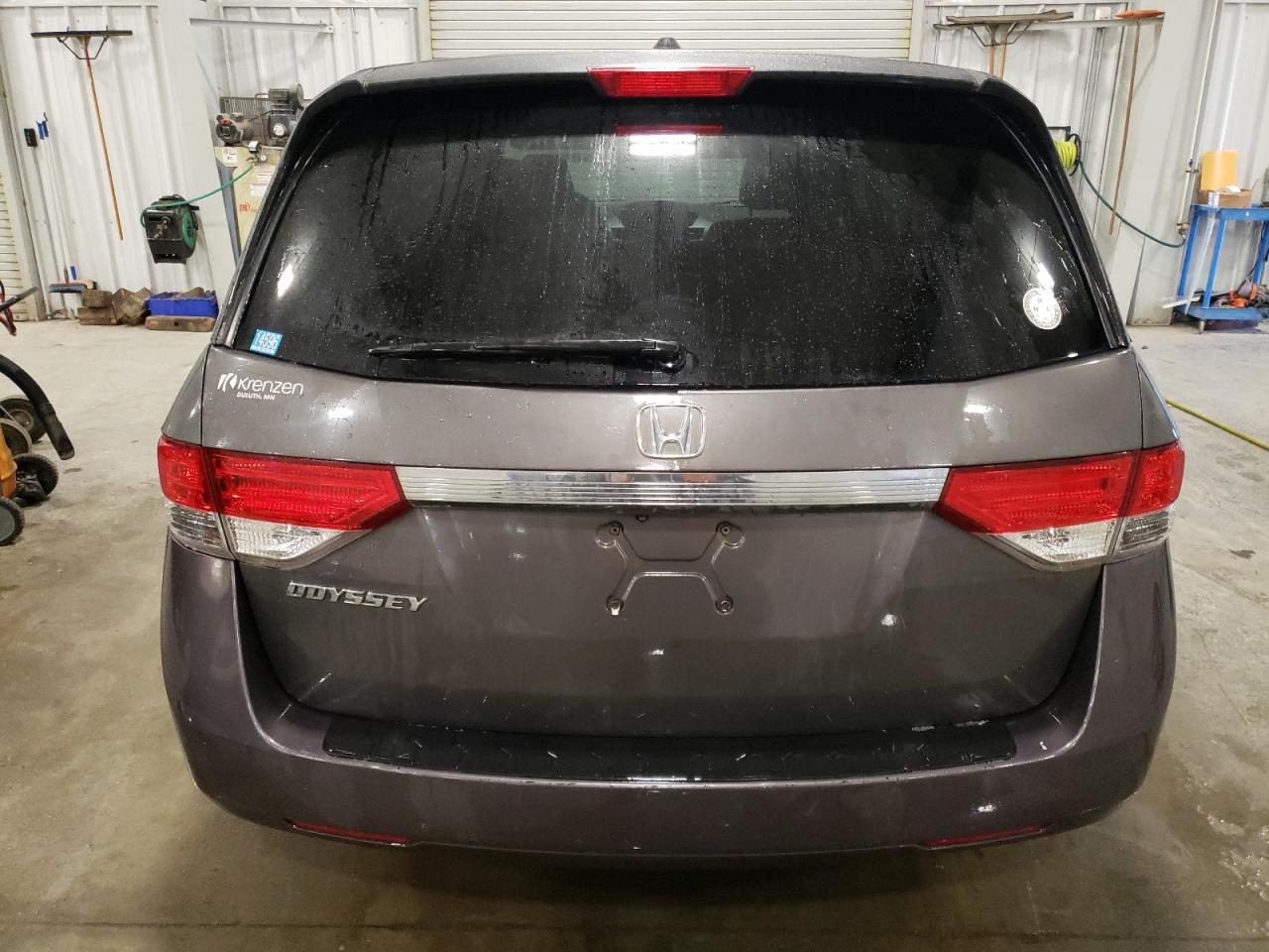 2014 Honda Odyssey VIN 5FNRL5H67EB040170 Copart auction photo, front end / rear end damage thumbnail 6