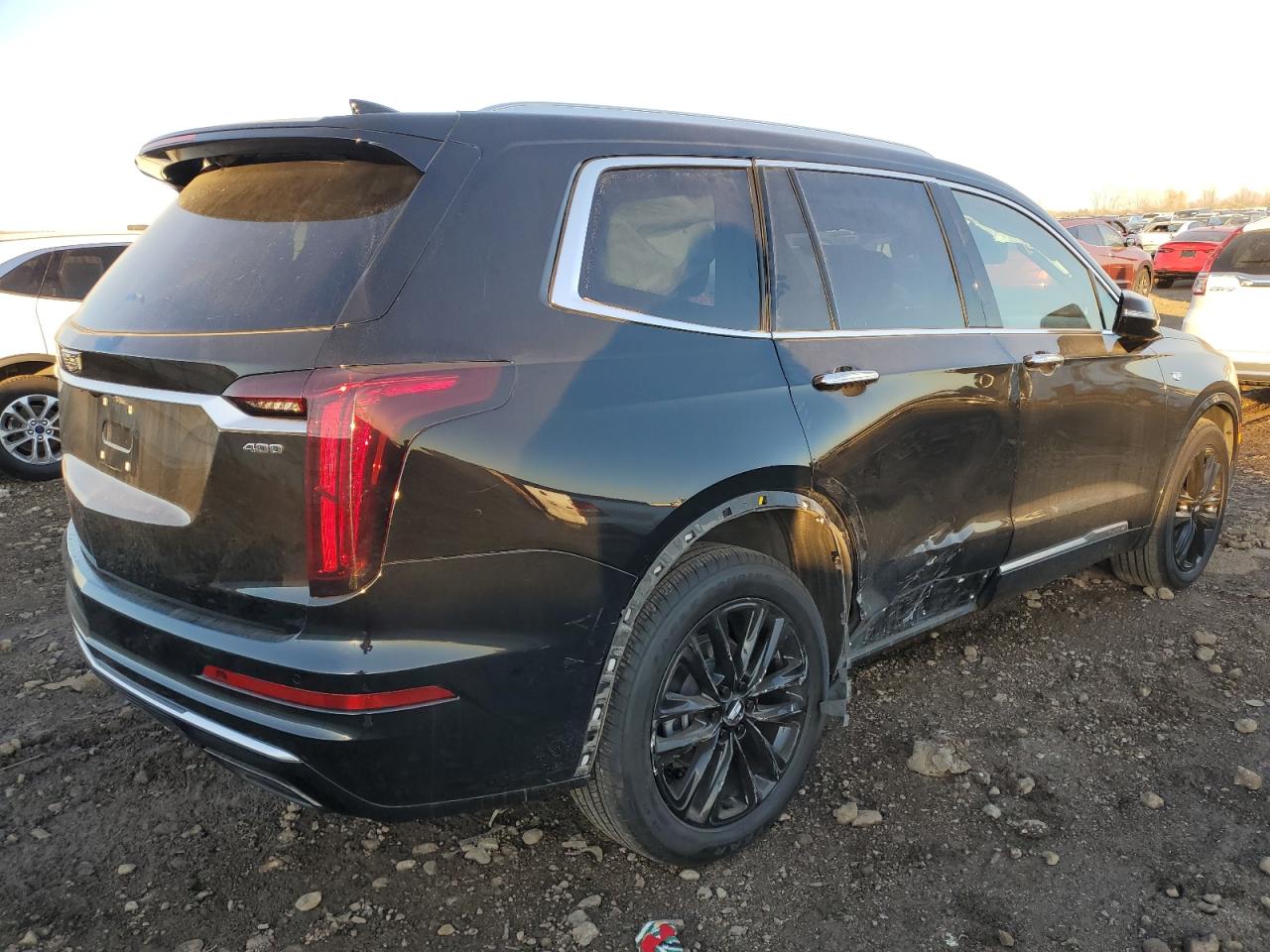 2022 Cadillac XT6 VIN 1GYKPDRS2NZ151757 Copart auction photo, side / rear end damage thumbnail 3