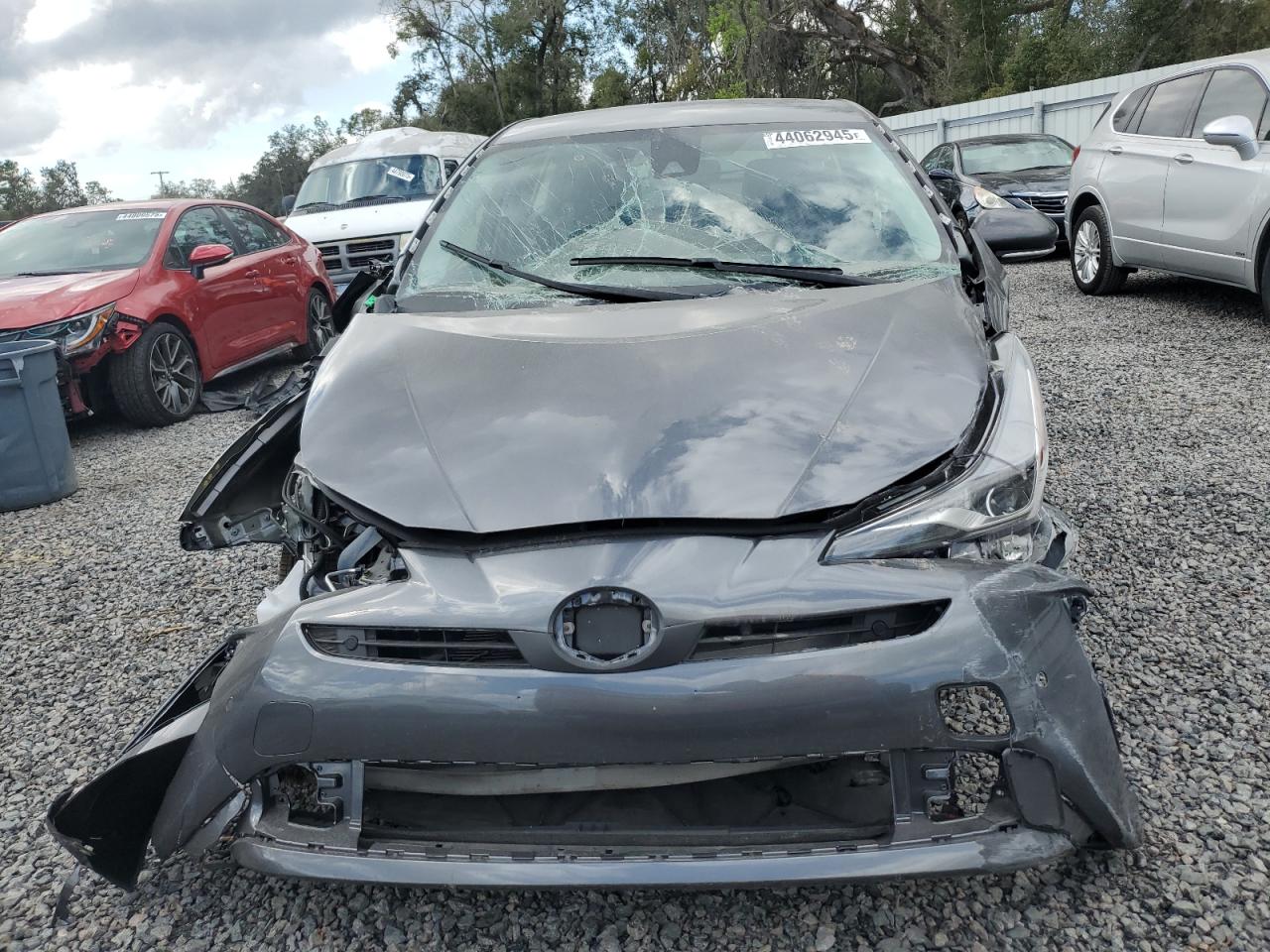 2019 Toyota Prius VIN JTDKARFU0K3100170 Copart auction photo, front end / side damage thumbnail 5
