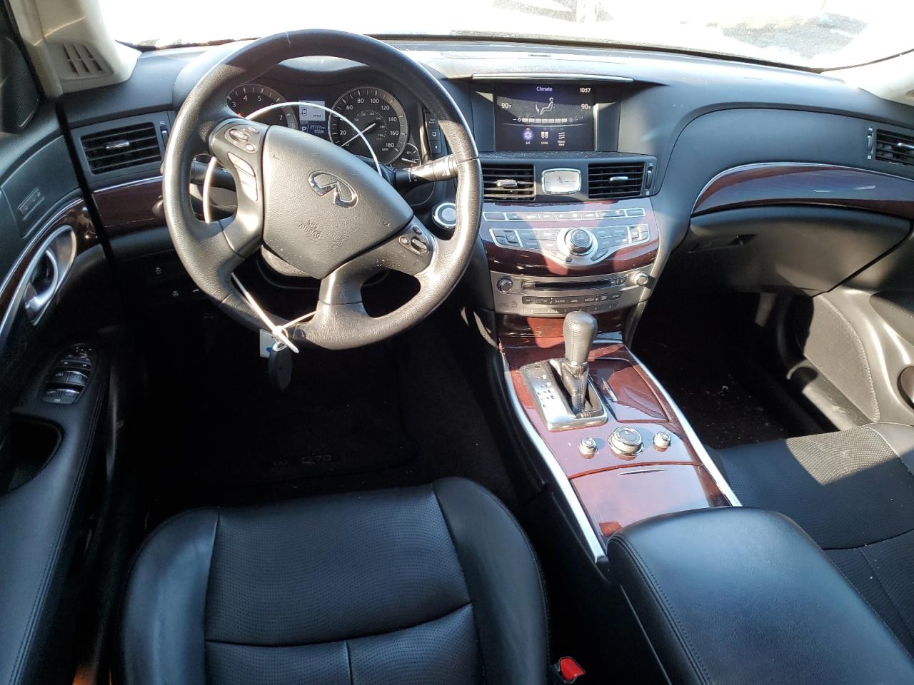 2018 Infiniti Q70 VIN JN1BY1AR4JM220498 Copart auction photo, vandalism / front end damage thumbnail 8