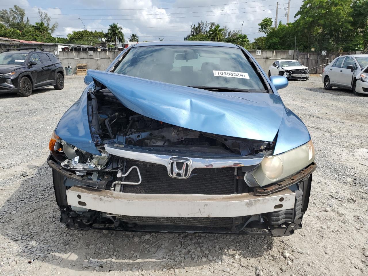 2007 Honda Civic VIN 1HGFA16547L115968 Copart auction photo, front end / rear end damage thumbnail 5