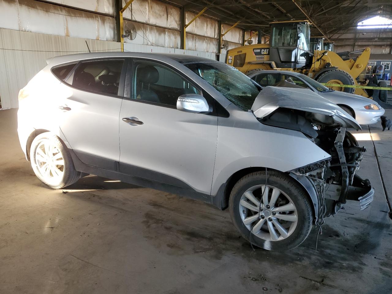 2011 Hyundai Tucson VIN KM8JUCAC2BU314467 Copart auction photo, front end / side damage thumbnail 4