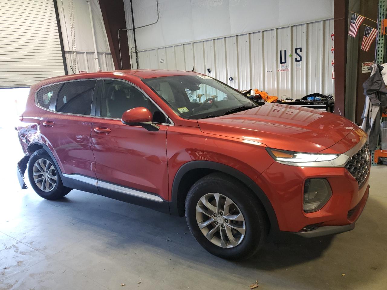 2020 Hyundai Santa Fe VIN 5NMS23AD0LH255998 Copart auction photo, rear end damage thumbnail 4