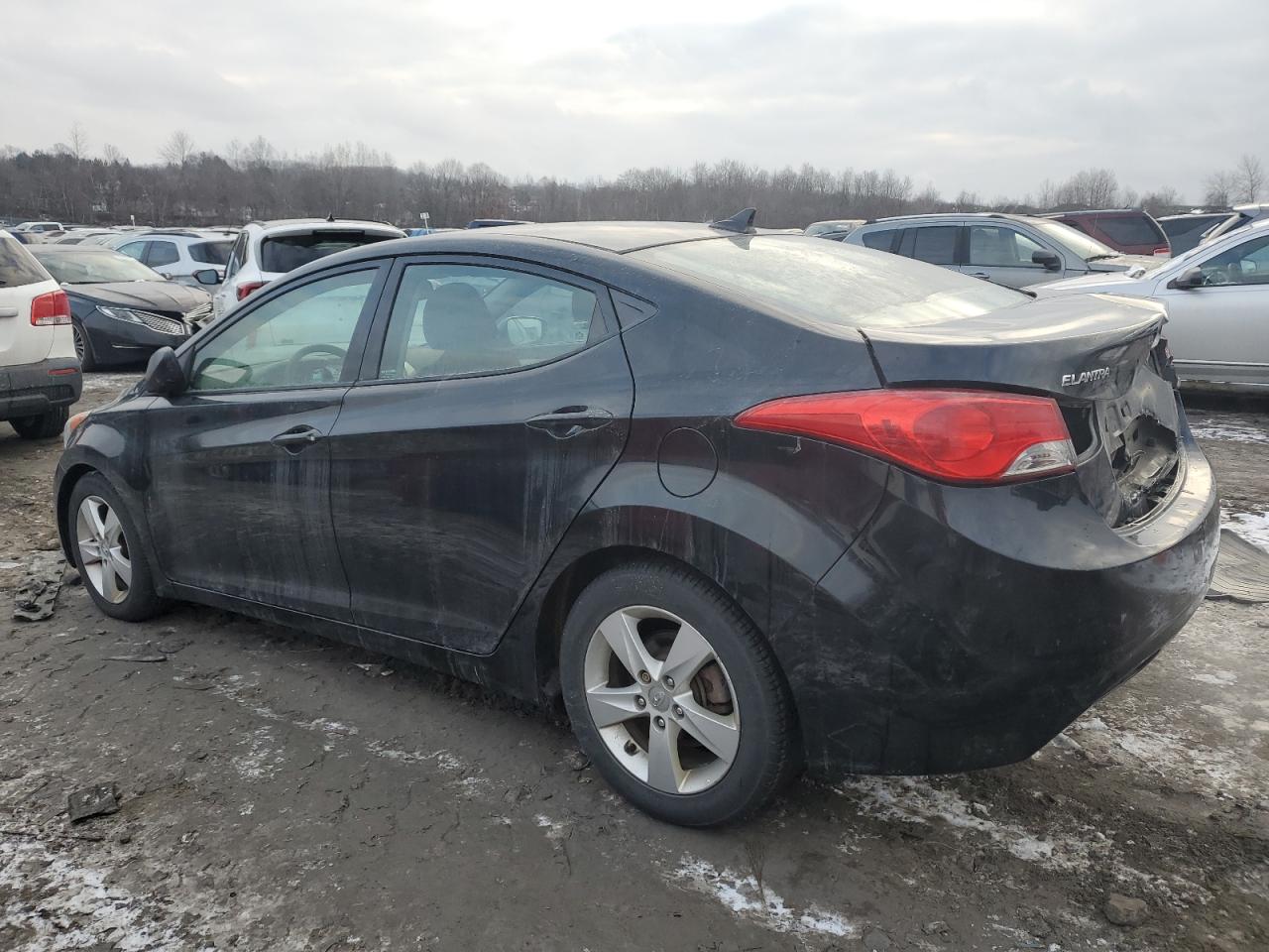 2013 Hyundai Elantra VIN 5NPDH4AEXDH319796 Copart auction photo, rear end / minor dent/scratches damage thumbnail 2