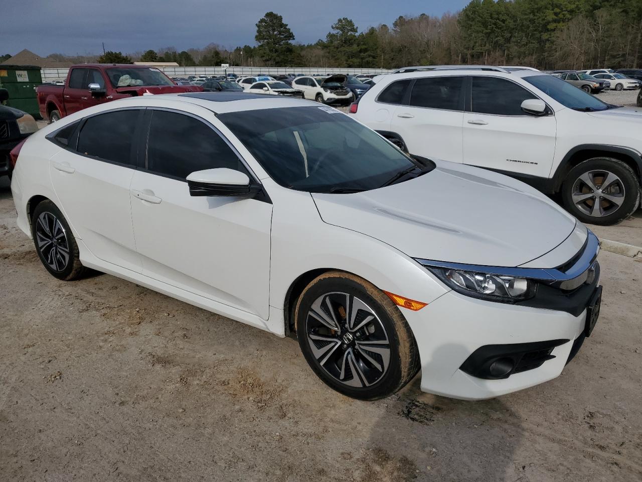 2016 Honda Civic VIN 19XFC1F31GE041103 Copart auction photo, all over damage thumbnail 4