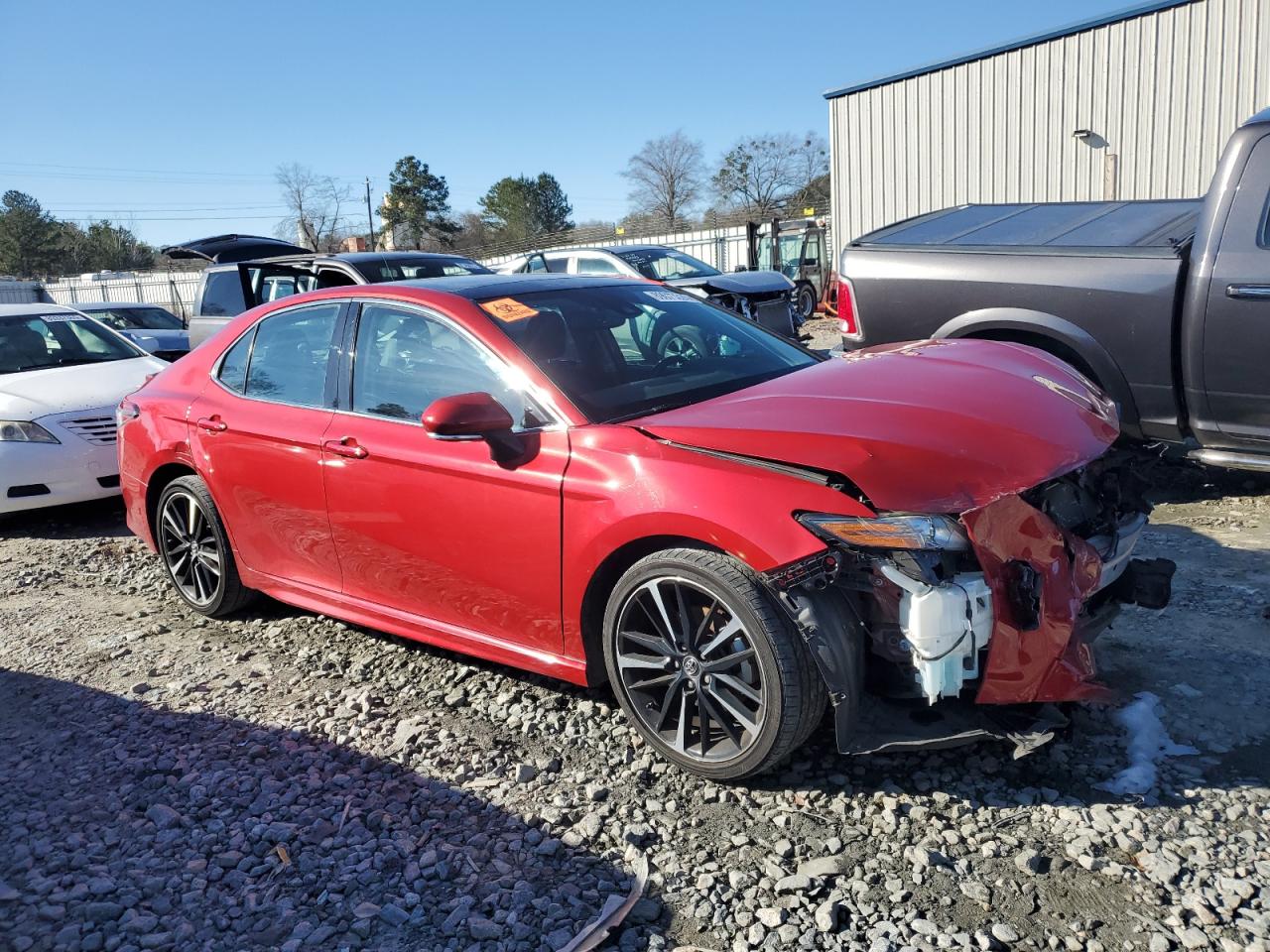2019 Toyota Camry VIN 4T1B61HK7KU255089 Copart auction photo, front end damage thumbnail 4