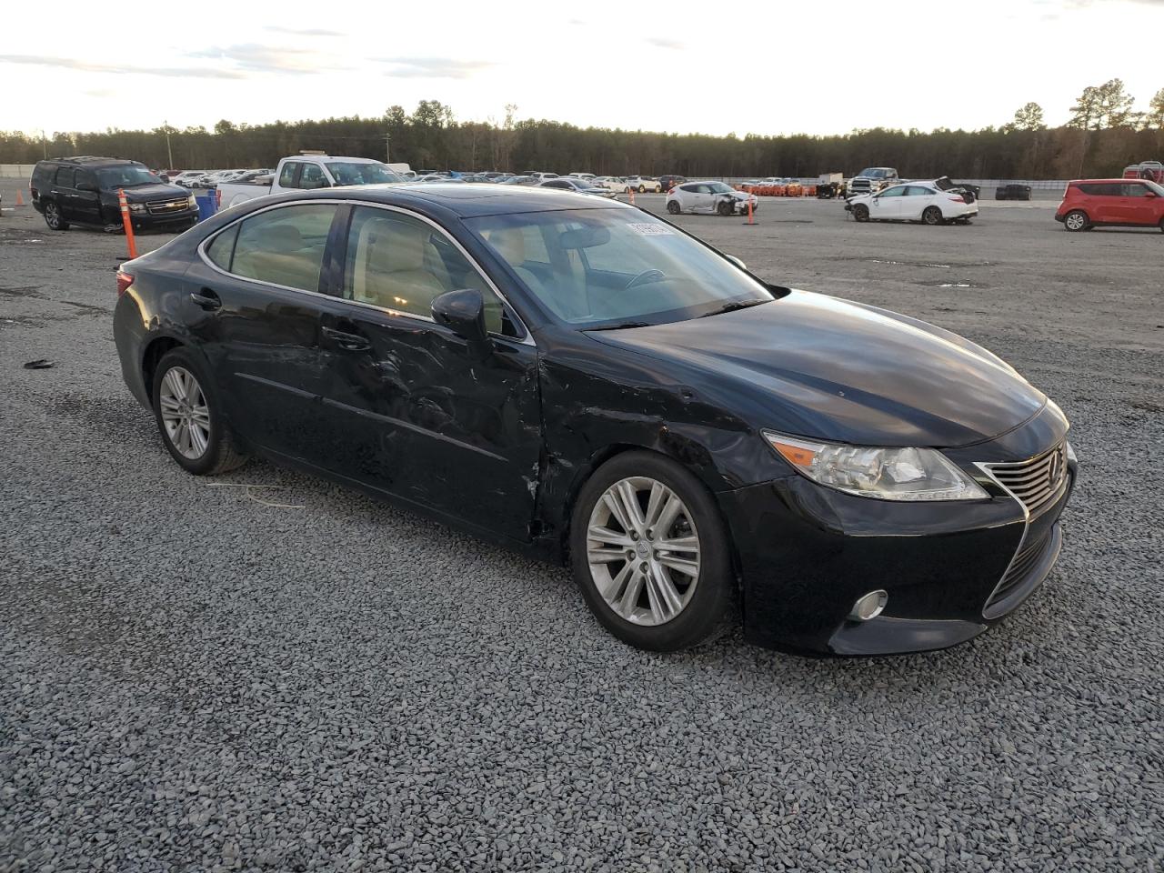 2014 Lexus ES VIN JTHBK1GG7E2086557 Copart auction photo, side damage thumbnail 4