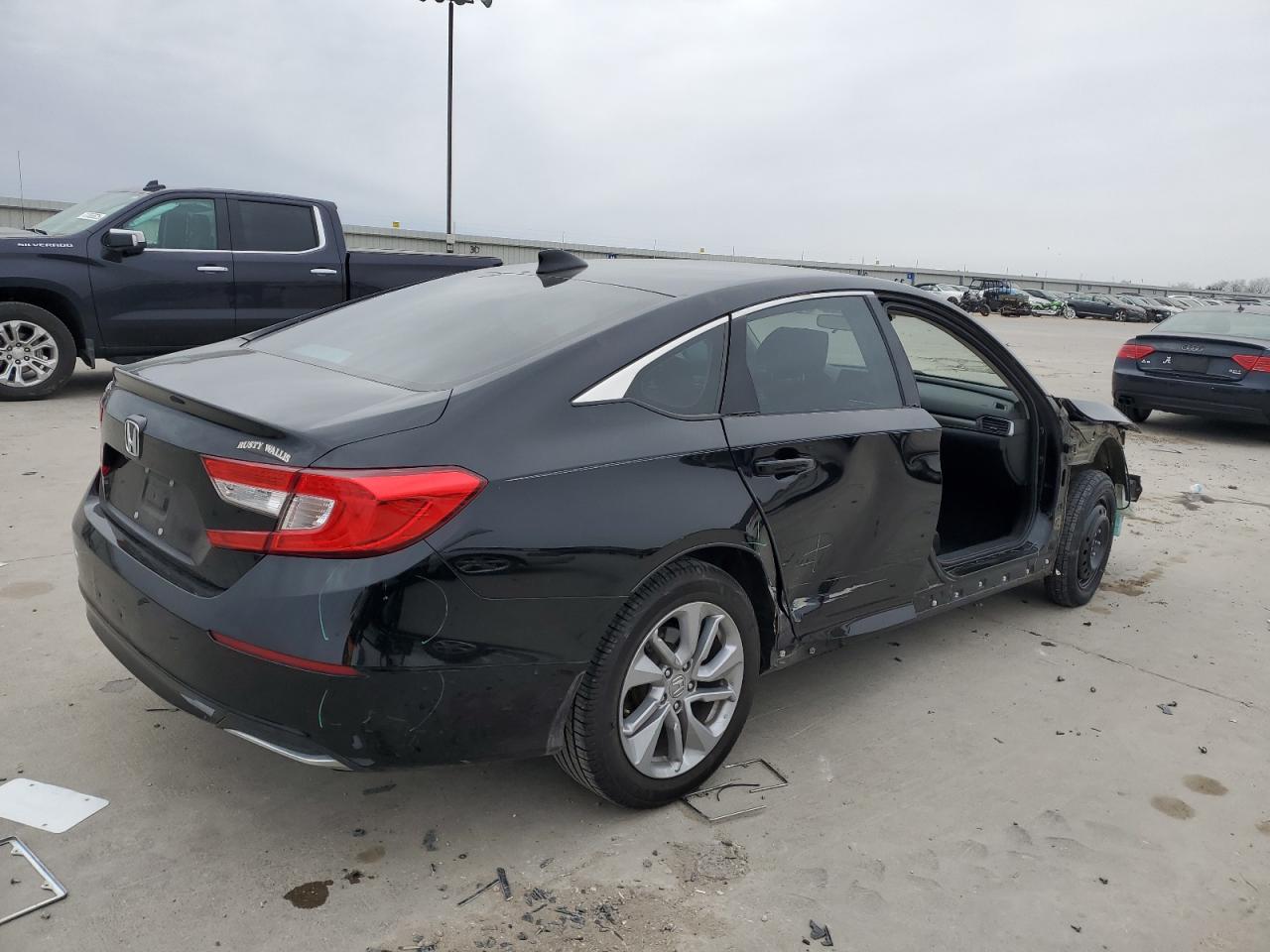 2018 Honda Accord VIN 1HGCV1F10JA053380 Copart auction photo, all over damage thumbnail 3