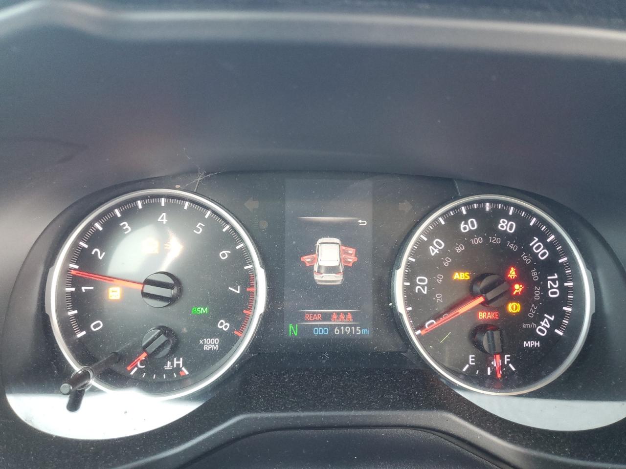 2019 Toyota RAV 4 VIN 2T3C1RFV7KC001096 Copart auction photo, side / front end damage thumbnail 9