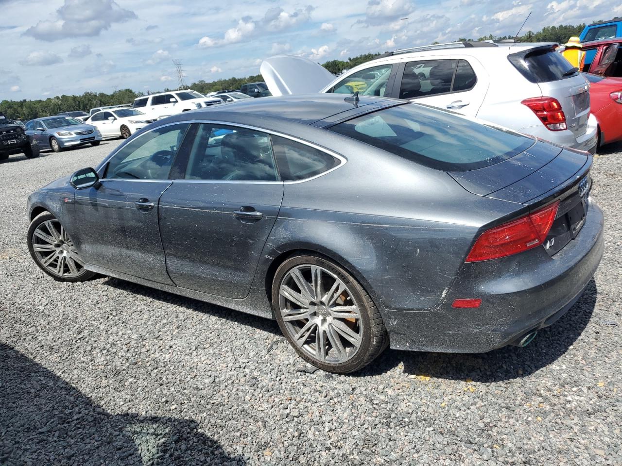 2014 Audi A7 VIN WAU2GAFC3EN016714 Copart auction photo, water/flood damage thumbnail 2