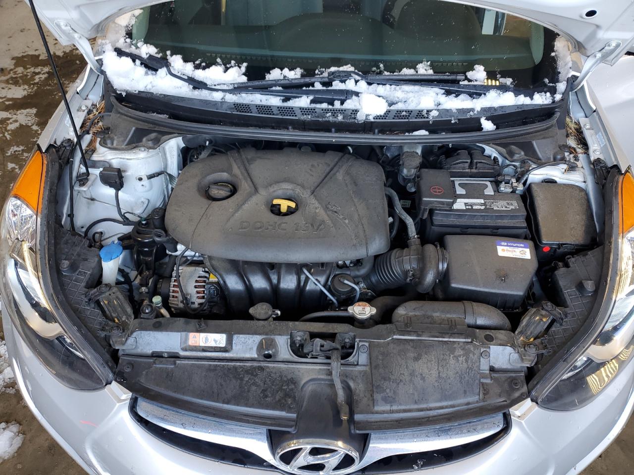 2013 Hyundai Elantra VIN KMHDH4AEXDU955846 Copart auction photo, vandalism damage thumbnail 11