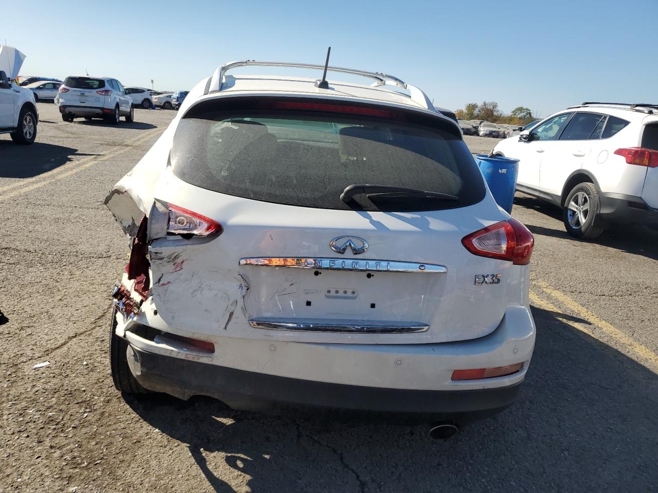 2008 Infiniti EX VIN JNKAJ09F38M361699 Copart auction photo, rear end damage thumbnail 6