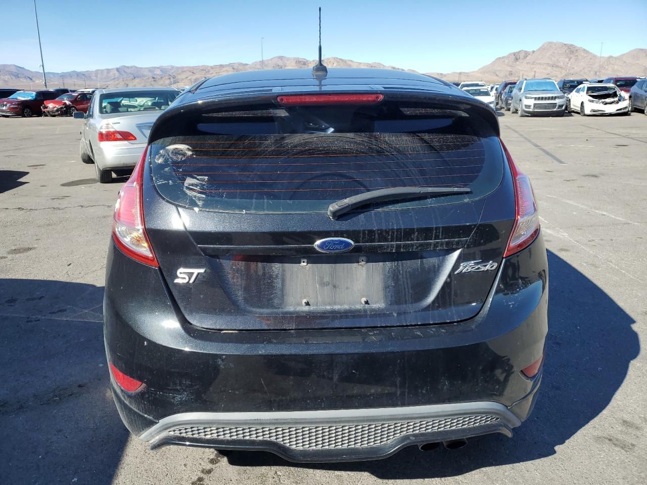 2015 Ford Fiesta VIN 3FADP4GXXFM118219 Copart auction photo, front end / rear end damage thumbnail 6