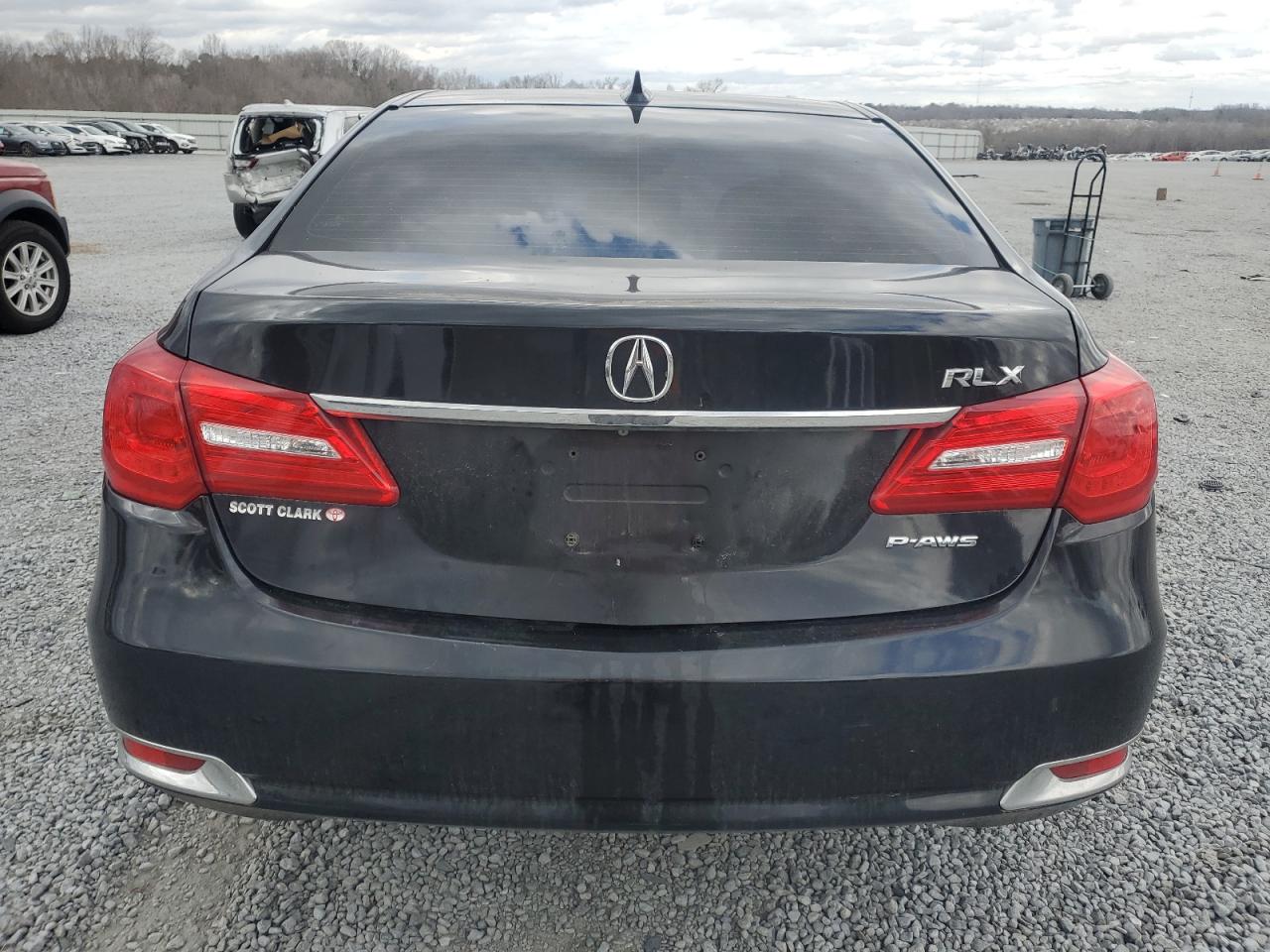 2015 Acura RLX VIN JH4KC1F54FC000422 Copart auction photo, front end / side damage thumbnail 6