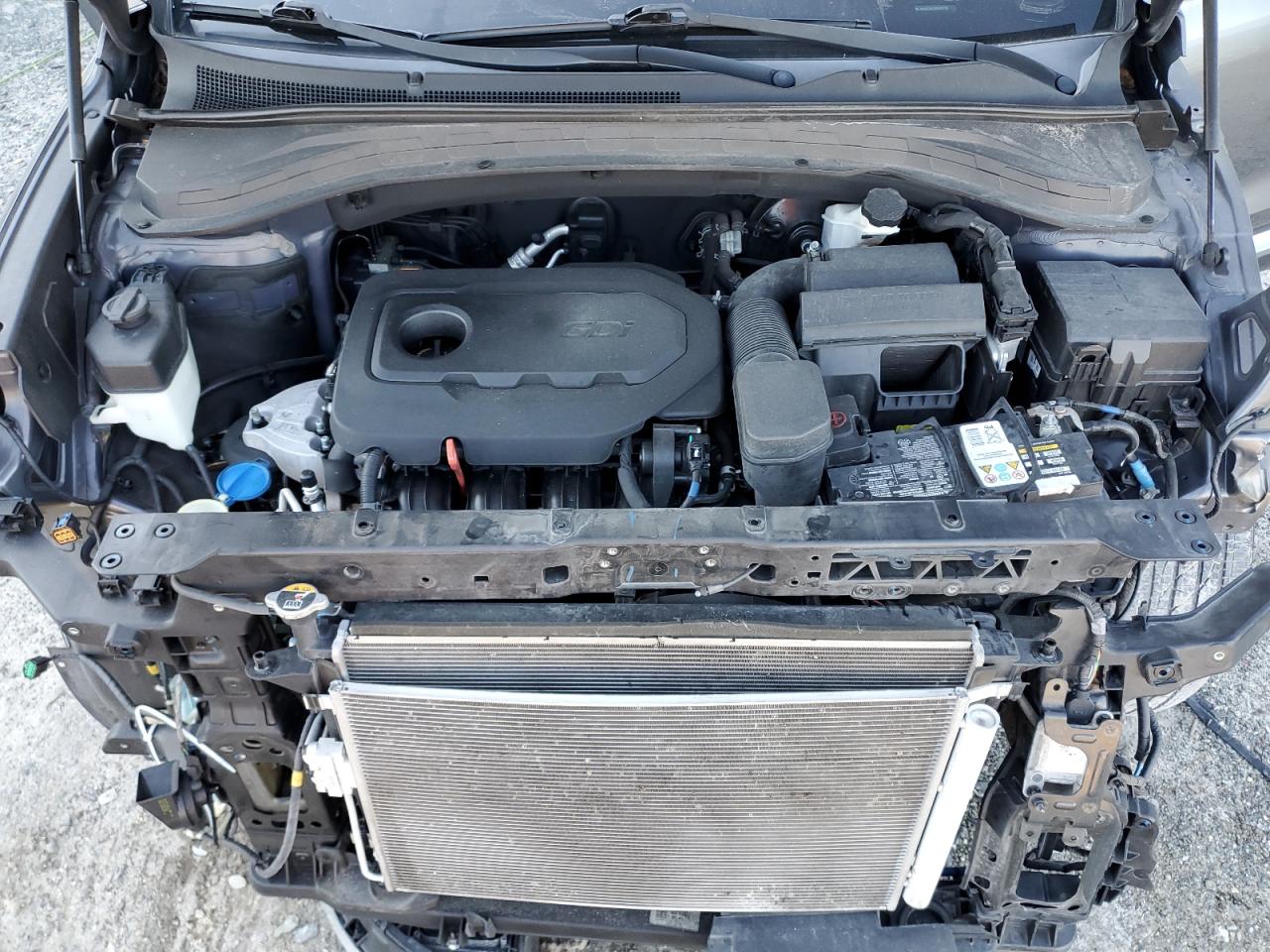 2019 Hyundai Santa Fe VIN 5NMS33AD5KH027720 Copart auction photo, front end damage thumbnail 12