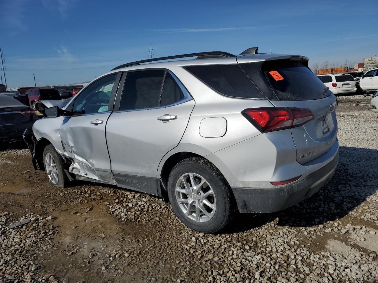 2022 Chevrolet Equinox VIN 3GNAXKEV0NL179951 Copart auction photo, front end / side damage thumbnail 2